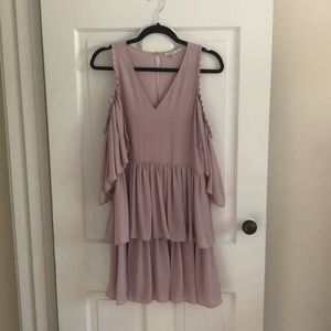 Rebecca Minkoff Cold Shoulder Pink Dress XS